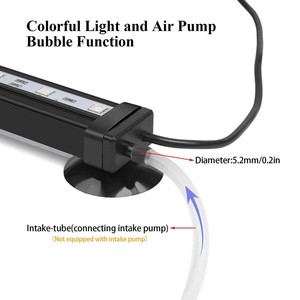 Haute qualité rvb SMD 5050 coloré sous-marin récif réservoir lumières enfichable bulle d'air LED lumière d'<span class=keywords><strong>aquarium</strong></span> - Product Image 5