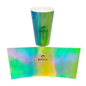 Пользовательские Iml Лазерная пленка для чашки пластиковые рециркуляции печати в пресс-форме этикетки с логотипом и глубокой печати - Product Image 1