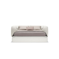 Lit capitonné de luxe de designer |   Tissu et taille personnalisés |   Chef-d'œuvre moderne