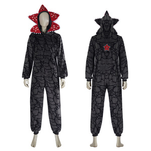 Pijamas Navideños con Diseño de Planta <span class=keywords><strong>Demogorgon</strong></span> - Mono para Adultos con Tela de Franela Acogedora, Mono Afelpado para Fiestas Navideñas - Product Image 5