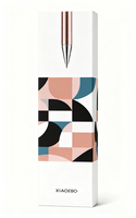 Boîte d'emballage de crayons à sourcils personnalisable avec gaufrage de revêtement UV de film brillant/mat-pour cosmétiques