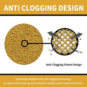 100 adet 5 inç yüksek zımpara diskleri 220 Grit tozsuz rastgele yörünge zımpara kanca döngü 8 delik altın prim ağaç İşleme için - Product Image 5