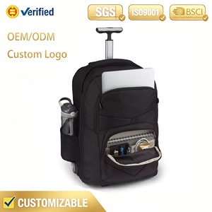 Traveling <b>Trolley</b> Luggage Backpack Waterproof Zipper BSCI Factory Fashion Light Weight Expandable Rod Adjustable Strap Durable - Product Image 1