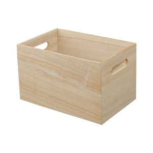 Wooden Desktop Storage Box Rectangle 26x16x15.5 Cm Office Organizer For Home And Office Use - Product Image 5