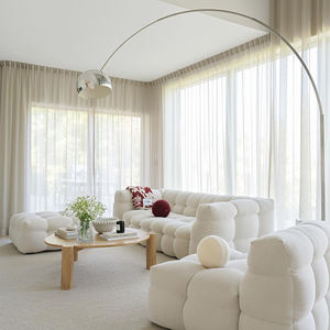Rideaux en tulle texturé doux personnalisés, teints en fil, pour une ambiance élégante, rideaux plats pour fenêtres - Product Image 1