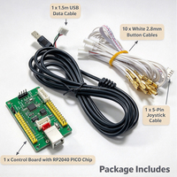 RP2040 Chip Raspberry Pi Pico USB Encoder Board Zero Delay untuk PC PS/3 PS/4 Switch Android DIY Mesin Game Arcade