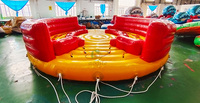 Jouets gonflables de sports nautiques Tube de toboggan aquatique adulte Jeu de soucoupe volante folle Ski nautique remorquable