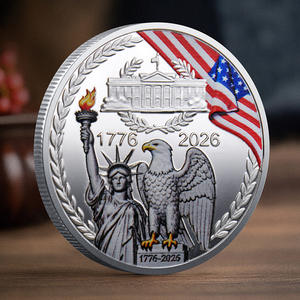 Moneda Conmemorativa del 250 Aniversario de los Estados Unidos, Moneda de Desafío Patriótica con el Águila de la Libertad |   Regalo Metálico Impreso a Color para Coleccionistas - Product Image 6