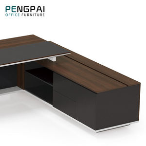 Moderno resistente al calor Gerente <span class=keywords><strong>General</strong></span> Escritorio de oficina MDF en forma de L Muebles de oficina Mesa Ejecutiva para oficina Mesa de oficina - Product Image 6