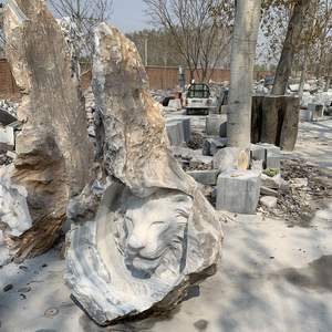 Antiguo decoración al aire libre, escultura animal, de mármol natural China estatua de León - Product Image 5