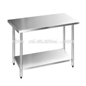 WT-3084 d'équipement de cuisine d'hôtel usine en acier inoxydable table de travail boulangerie woking table