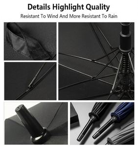Custom Open 30/32/34 Inch Large <b>Umbrella</b> Oversize Vented Canopy Waterproof <b>Windproof</b> Stick Golf <b>Umbrella</b> - Product Image 4