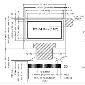 Módulo <span class=keywords><strong>de</strong></span> Pantalla OLED <span class=keywords><strong>de</strong></span> 0.96 Pulgadas 128*64 con Interfaz Paralela SPI I2C SSD1306 para Medidor <span class=keywords><strong>de</strong></span> Oxígeno en <span class=keywords><strong>Sangre</strong></span>, Venta <span class=keywords><strong>de</strong></span> Fábrica - Product Image 5