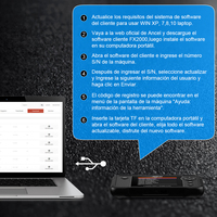 Scanner OBD2 ANCEL FX2000 avec étui de protection, outil de diagnostic 4 systèmes : moteur, ABS, SRS, transmission