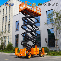 Plateforme de travail aérienne hydraulique extérieure CFMG 16m/680kg 4x4 électrique tout-terrain avec stabilisateurs