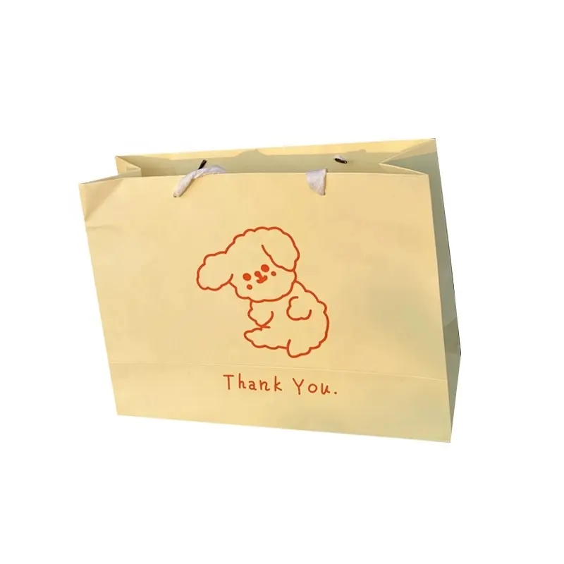 Милая собака, детская одежда, логотип, торт, сумка, Подарочная бумажная сумка