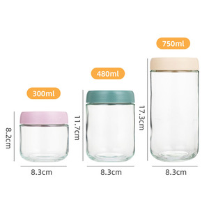 Hot-Sản Phẩm Bán Chạy Rộng Miệng Vòng Thực Phẩm <span class=keywords><strong>Container</strong></span> Lọ Thủy Tinh Với Kín Nắp Sử Dụng Để Lưu Trữ Thực Phẩm Gia Vị Mứt Và Đồ Ăn Nhẹ - Product Image 6