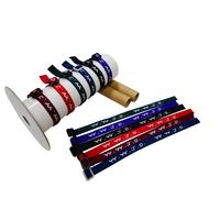 Bracelet personnalisé WWJD, design religieux, bracelet en polyester tendance avec impression par sublimation, couleurs CMYK, unisexe