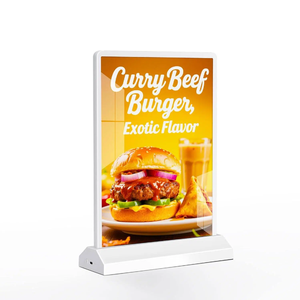 Adjustable Brightness USB Charging A4 Desktop LED Logo Stand <b>Advertising</b> <b>Light</b> <b>Box</b> Sign for restaurants bars shops hotels events - Product Image 1