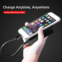 Cables de carga USB C para teléfono móvil, pulsera de cuero portátil Popular, Cables de carga rápida para iPhone 14, venta al por mayor