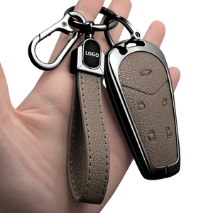 Convient à l'étui à clés de voiture Voyah Courage Chasing Light FREE Dreamer accessoires de voiture Sac en métal en cuir en alliage de zinc - Product Image 6