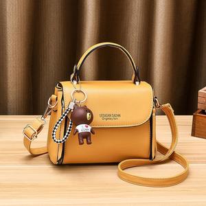 Bolso bandolera impermeable de cuero PU para mujer versátil de nueva moda con correa única de Color sólido y forro de poliéster - Product Image 6