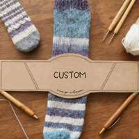 Manchons d'emballage personnalisés en papier kraft brun recyclable pour vêtements, chaussettes et serviettes