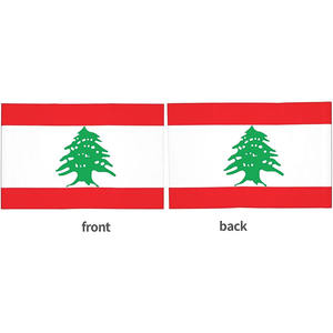 Offres Spéciales <span class=keywords><strong>libanais</strong></span> voiture fenêtre drapeau du Liban 12x18 pouces personnalisé Double point numérique imprimé bannière décorative nationale - Product Image 4