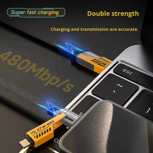 Câble de charge rapide JILIAN 3A en nylon avec boîtier métallique <span class=keywords><strong>USB</strong></span> 2.0 <span class=keywords><strong>standard</strong></span> pour montre connectée et batterie externe - Product Image 3