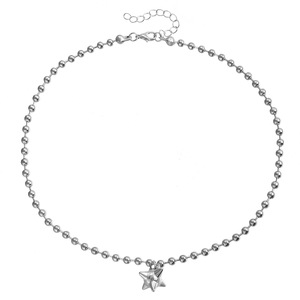 Joyería transfronteriza europea y americana, colgante de cono de hierro metálico, cadena de clavícula de cuentas de acero, moda Ins, dulce, fresco, caliente - Product Image 5