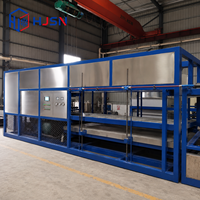 Machine à glaçons industrielle automatique de grande capacité, unité de fabrication de glace commerciale pour la pêche et le refroidissement des produits aquatiques