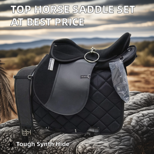 Juego Completo de Silla de Montar de Cuero Resistente Más Vendido para Endurance Ecuestre Estilo Western para Monta Inglesa de la India a Bajo Precio - Product Image 2