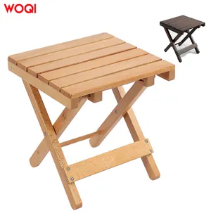 WOQI al aire libre flexible plegable Silla de camping silla plegable de madera
