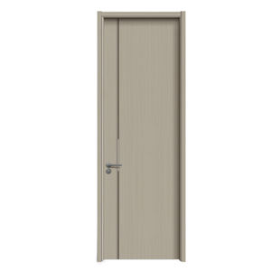 Puerta de panel plano grande al ras de nogal, precio de habitación, dormitorio, imprimación blanca, puerta Interior cepillada de madera maciza - Product Image 2