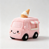 Jouet en peluche véhicule mignon : Bus scolaire, Voiture de course, Train, Camion – Peluche douce pour enfants, idéal comme cadeau