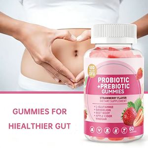 Suplemento Diario OEM, Gomitas Probióticas y Prebióticas con <span class=keywords><strong>L</strong></span>-Glutamina, Diente de León y Remolacha, para la Flora Intestinal y la Salud Digestiva - Product Image 4