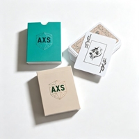 Cartes à jouer en plastique de haute qualité, cartes à poker en PVC imperméables avec logo et boîte personnalisés