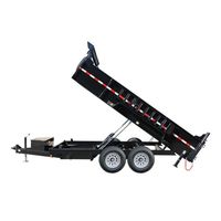 Remorque à benne basculante Hyroad Heavy Duty (3000*1500mm) Capacité 2000kg pour un transport de marchandises efficace