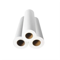 Papier de sublimation à séchage rapide, taux de transfert élevé, 44 pouces, 100 g/m², rouleau de papier de transfert pour l'impression sur tissu polyester