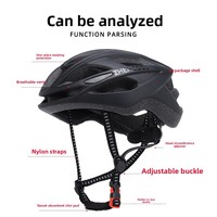 Casque de vélo avec feux arrière, doté d'un système de fermeture à boucle et d'une conception intégrée, offrant une protection pour le VTT
