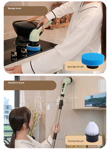 <b>Electric</b> Cleaning Brush USB Handheld Rotary <b>Scrubber</b> Power Brush <b>Scrubber</b> for <b>Bathroom</b> - Product Image 6