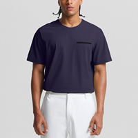 T-shirt de sport Vractive pour homme, uni, respirant, à séchage rapide, anti-humidité, à manches courtes et coupe ample