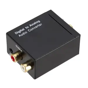 Digital-Analog-Audio-Wandler Glasfaser-Koaxial signal zu Analog DAC Spdif Stereo 3,5-mm-Buchse 2 * Cinch-Verstärker-Decoder