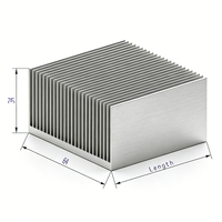 Radiateur en aluminium à grande surface 64(L)*34(H)*150(P)mm, profilés en aluminium extrudé