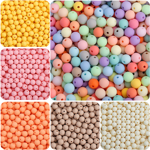 Fabriek Prijs Matte Acryl Bubblegum Kralen Chunky Kralen, Ronde Plastic Losse Kralen Voor Sieraden Diy Maken Crafting Supplies