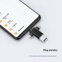 Adaptador OTG Tres en Uno Tipo C, Convertidor USB 3.0 para Tablet, Memoria USB, Ratón, Teclado