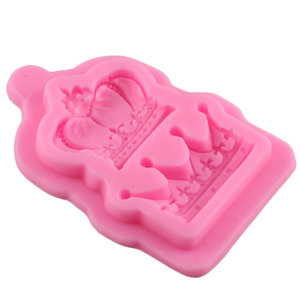 Homesun <span class=keywords><strong>HelloWorld</strong></span> princesse et reine couronne forme Silicone moule argile plâtre moule cuisine accessoires - Product Image 1