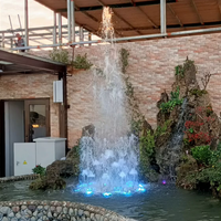 Fontaine d'eau miniature intérieure/extérieure, décoration de jardin chinois, jets de fontaine dansante musicale colorée à vendre