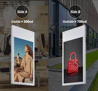 Écran d'affichage publicitaire LCD haute luminosité de 43 pouces, écran numérique suspendu au plafond pour les magasins commerciaux