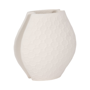 Vaso in Porcellana Texturizzata, Vaso Moderno Stampato in 3D per Soggiorno e Arredamento Casa - Product Image 2